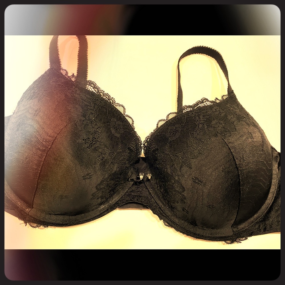 Black Lace Bra